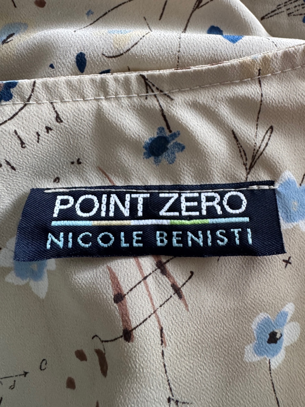 Vintage 90s Point Zero Floral Wrap Dress Made in Canada Size 11/12 medium/Large - Picture 10 of 13